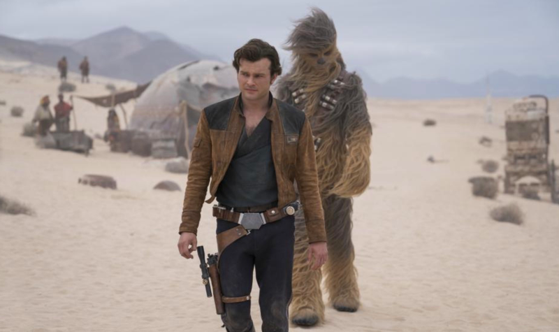Han’s clever idea is a secret in the final film.